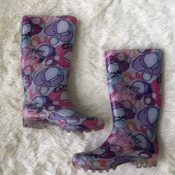 Coach poppy rain boots.. - Picture 2 of 3